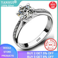 Exquisite Real Tibetan Silver Ring High Quality Rhinestones Cubic Zircon Rings for Women Allergy Free Eternity Engagement Band